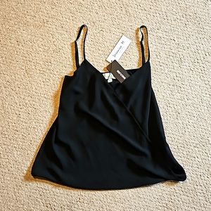 Veronica M Black Satin Wrap Camisole